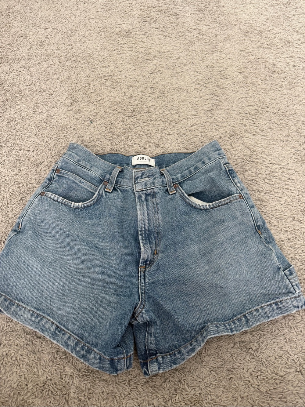 Agolde Vintage Light Wash Denim Shorts - NEVER WORN